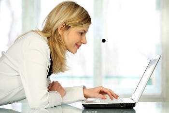 woman on laptop