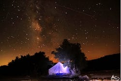 Meteor showers over Lebanon